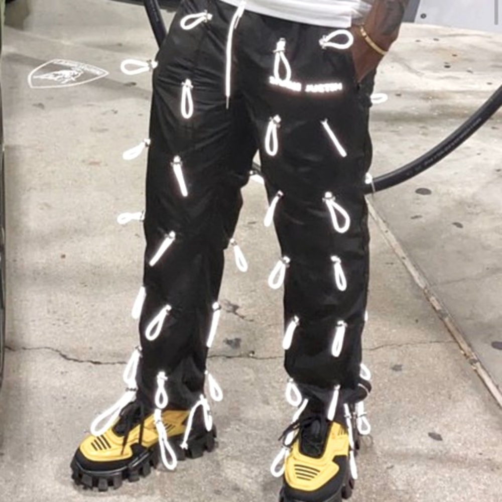 Shane Justin glow stick pants